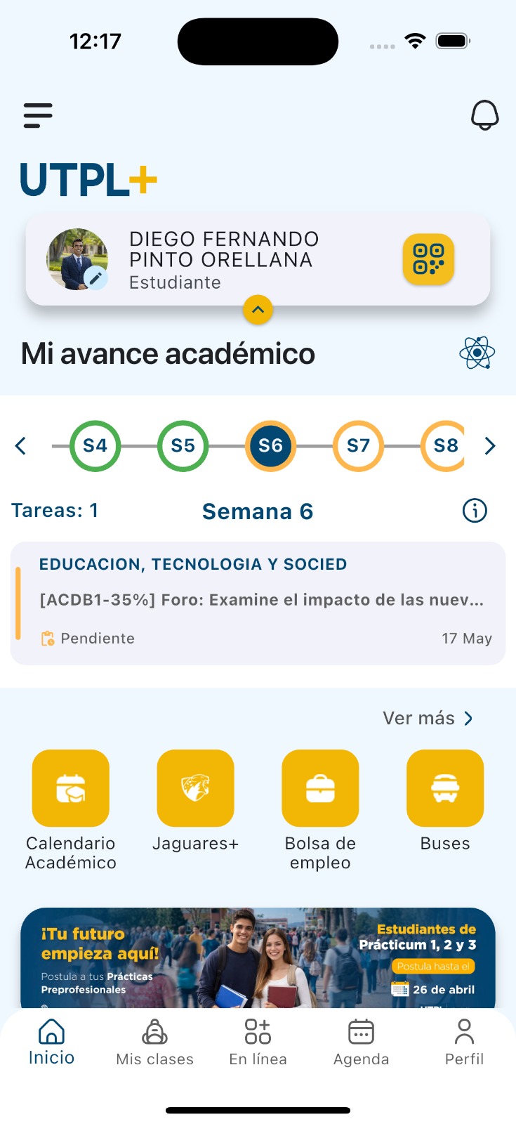 Captura de pantalla de UTPL+